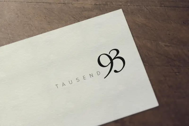 Logo-Entwicklung für das Restaurant Tausend93